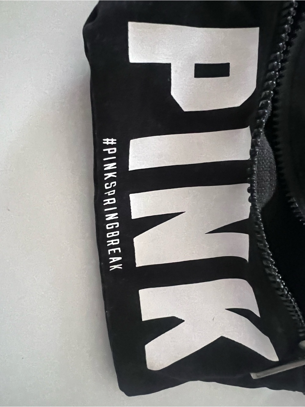 PINK Victoria's Secret Black Belt Bag with White Logo - Picture 4 of 6